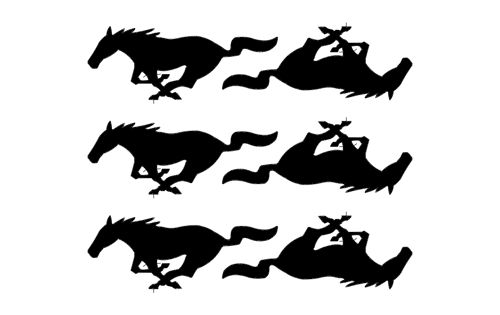 طرح پونی اسب - pony 6 horses - برای دستگاه CNC چوب و لیزر (سی ان سی)