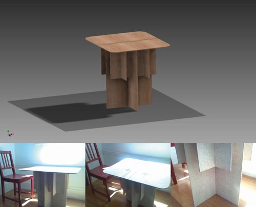 طرح میز قابل حمل - portable table - برای دستگاه CNC چوب و لیزر (سی ان سی)