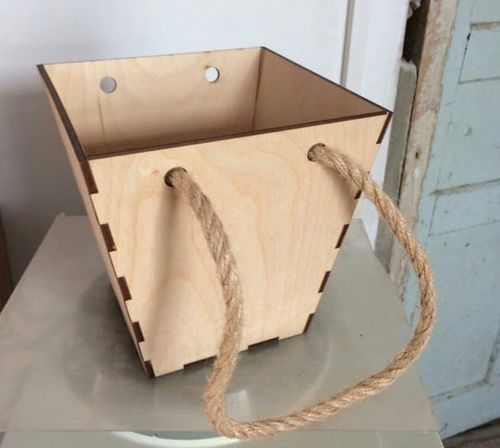 طرح گلدان میلی‌متری برای برش لیزر - pots 3mm for laser cutting ve - برای دستگاه CNC چوب و لیزر (سی ان سی)