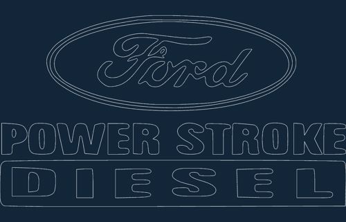 طرح پاور استروک دیزل کوچک - power stroke diesel 3 small - برای دستگاه CNC چوب و لیزر (سی ان سی)
