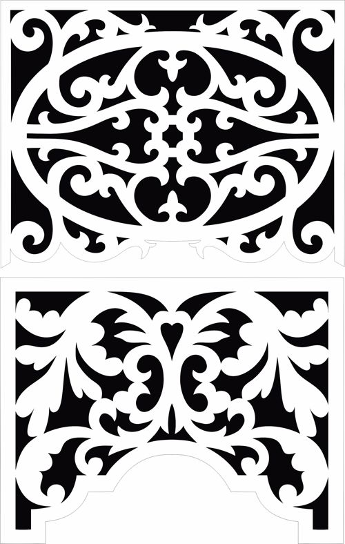 طرح پارتیشن حریم خصوصی داخلی مدرن پنل صفحه برای برش لیزر - privacy partition indoor modern panel screen for laser cutting - برای دستگاه CNC چوب و لیزر (سی ان سی)