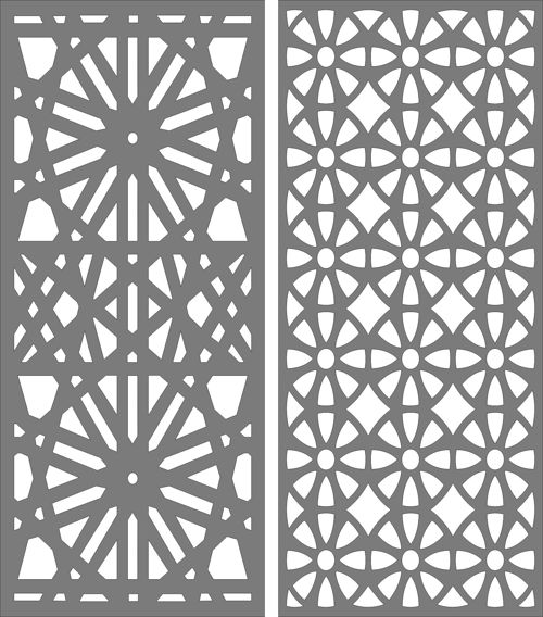 طرح privacy-partition-indoor-panel-decorative-room-divider-seamless-for-laser-cutting