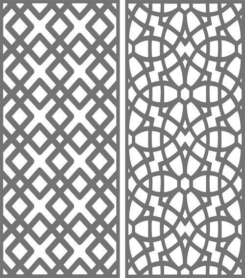 طرح privacy-partition-indoor-panel-decorative-room-divider-seamless-pattern-for-laser-cutting