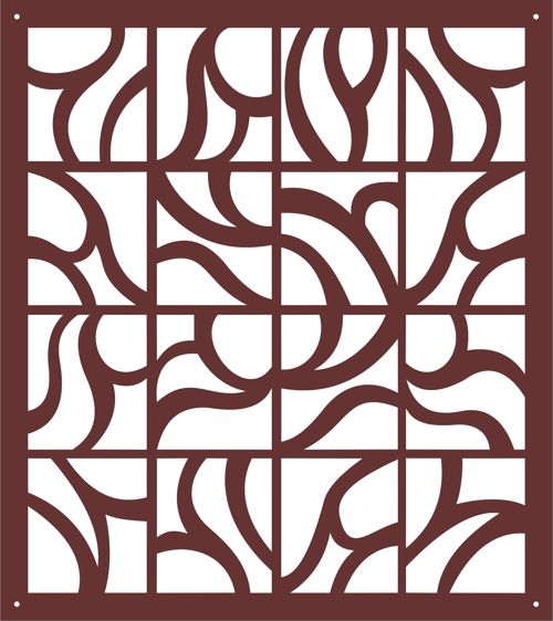 طرح پارتیشن حریم خصوصی پنل داخلی جالی جداکننده اتاق درز طراحی - privacy partition indoor panel jali room divider seamless design - برای دستگاه CNC چوب و لیزر (سی ان سی)