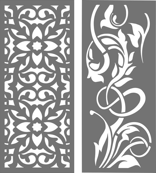 طرح privacy-partition-indoor-panel-screen-room-dividers-set-for-laser-cut-ve