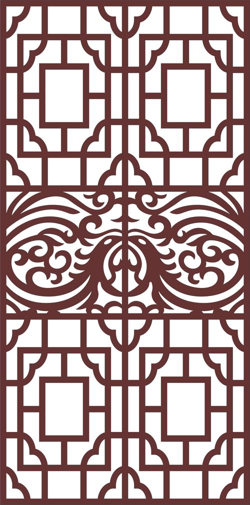 طرح privacy-partition-indoor-panels-screen-room-divider-seamless-design-pattern-for-laser-cutiing-ve