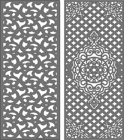 طرح پارتیشن حریم خصوصی داخلی پانل صفحه مجموعه برای برش لیزری - privacy partition indoor panels screen set for laser cut ve - برای دستگاه CNC چوب و لیزر (سی ان سی)