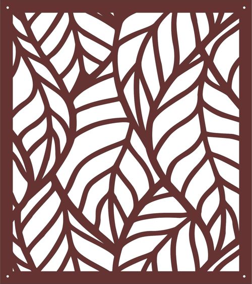 طرح پارتیشن جداکننده جداکننده جداکننده اتاق درز طراحی - privacy partition leaf indoor panels jali room divider seamless design - برای دستگاه CNC چوب و لیزر (سی ان سی)