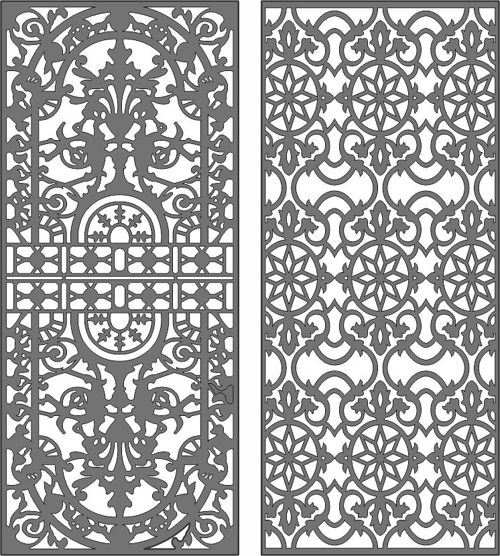 طرح پارتیشن اتاق جداکننده درز برای حریم خصوصی برای برش لیزر - privacy partition room divider seamless set for laser cut ve - برای دستگاه CNC چوب و لیزر (سی ان سی)