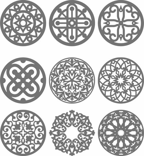 طرح الگوهای حفاظت پارتیشن گرد گریل برای برش لیزری - privacy partition round grill patterns for laser cutting - برای دستگاه CNC چوب و لیزر (سی ان سی)
