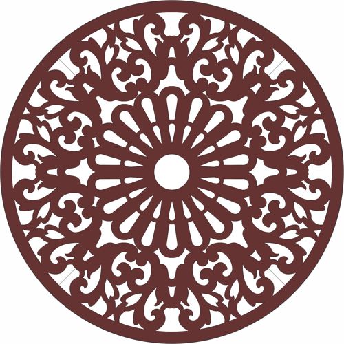 طرح الگوی حفاظت پارتیشن گرد شبکه برای برش لیزر شیشه - privacy partition round lattice pattern for laser cut ve - برای دستگاه CNC چوب و لیزر (سی ان سی)