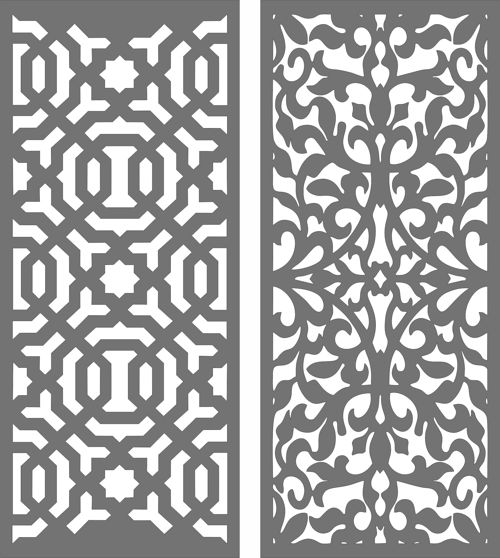طرح نمونه پارتیشن حریم خصوصی فلش - privacy partition sample baffle - برای دستگاه CNC چوب و لیزر (سی ان سی)