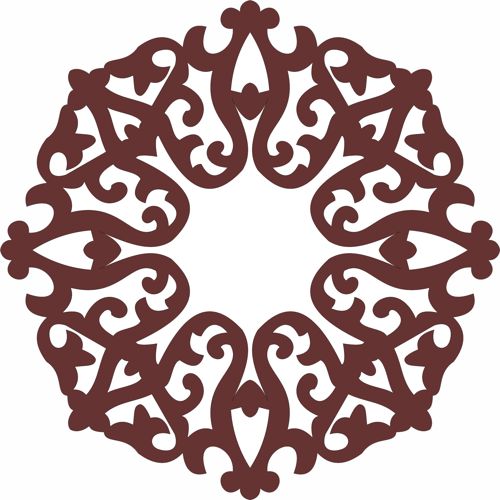 طرح privacy-partition-window-grill-circular-seamless-design-for-laser-cutting