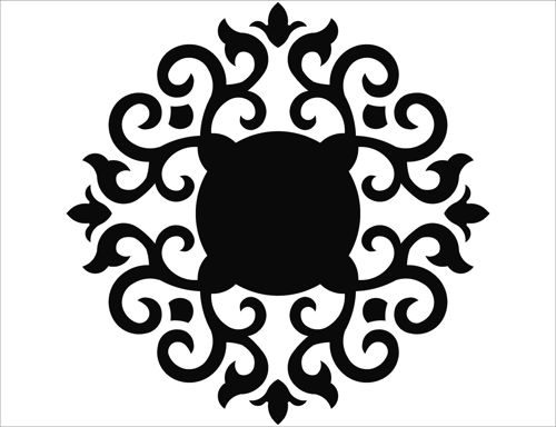 طرح پارتیشن پنجره شبکه‌ای گرد پنل برای برش لیزر شیشه - privacy partition window lattice round panel for laser cut ve - برای دستگاه CNC چوب و لیزر (سی ان سی)