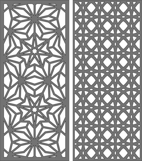 طرح الگوی جداکننده صفحه حریم خصوصی داخلی خارجی برای برش لیزری - privacy screen separator indoor outdoor pattern for laser cutting - برای دستگاه CNC چوب و لیزر (سی ان سی)