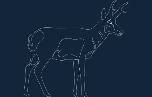 طرح شاخ چنگالی - pronghorn - برای دستگاه CNC چوب و لیزر (سی ان سی)