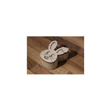 طرح جعبه شکل خرگوش جعبه - rabbit shape box - برای دستگاه CNC چوب و لیزر (سی ان سی)