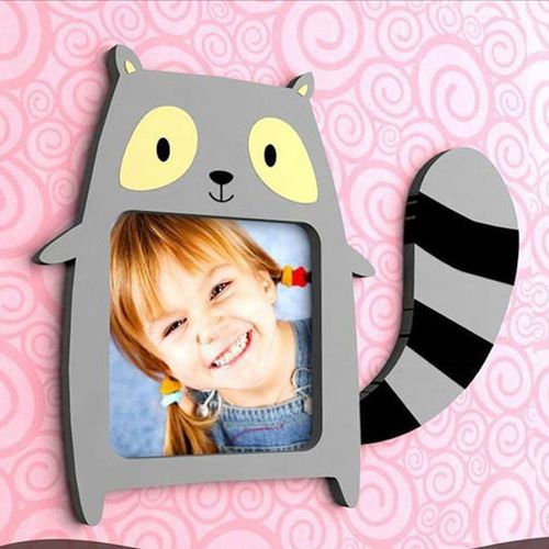 طرح قاب عکس راکون برای برش لیزری قاب - raccoon picture frame for laser cut ve - برای دستگاه CNC چوب و لیزر (سی ان سی)