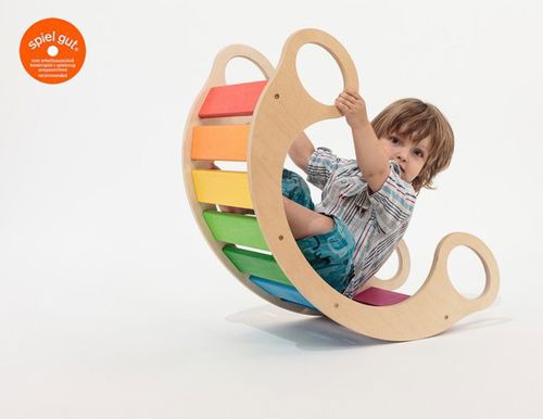 طرح رنگین‌کمان راک - rainbow rocker ve - برای دستگاه CNC چوب و لیزر (سی ان سی)