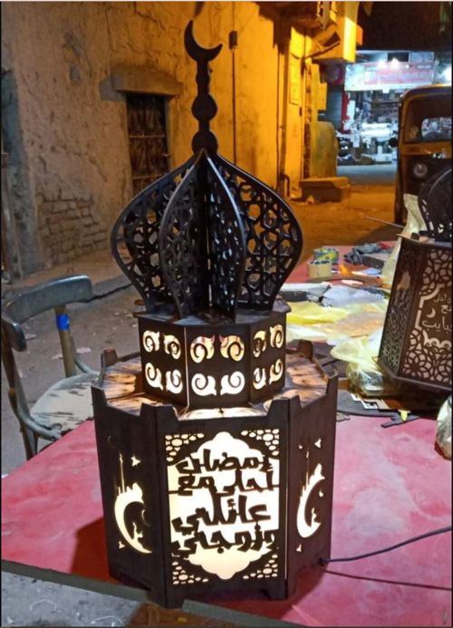 طرح ramadan-lantern-mosque-for-laser-cutting-ve