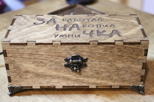 طرح جعبه چوبی مستطیلی با درب لولا لیزری - rectangular wooden box with hinged lid laser cut ve - برای دستگاه CNC چوب و لیزر (سی ان سی)