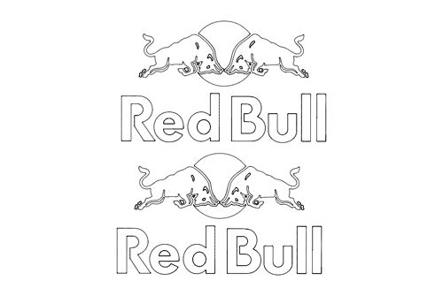 طرح رد بول - red bull - برای دستگاه CNC چوب و لیزر (سی ان سی)