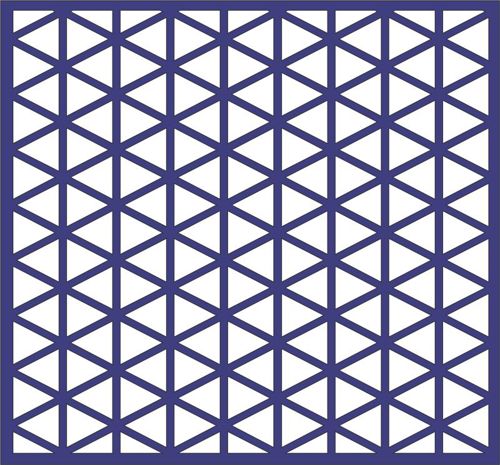 طرح مثلث تکرارشونده الگوی - repeating triangle pattern - برای دستگاه CNC چوب و لیزر (سی ان سی)