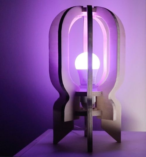 طرح موشک لامپ - rocket lamp - برای دستگاه CNC چوب و لیزر (سی ان سی)