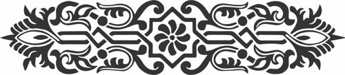طرح جداکننده اتاق الگوی حاشیه - room divider border pattern - برای دستگاه CNC چوب و لیزر (سی ان سی)