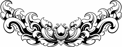 طرح جداکننده اتاق دکوراسیون حاشیه الگوی - room divider decoration border pattern ve - برای دستگاه CNC چوب و لیزر (سی ان سی)