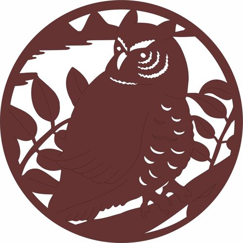 طرح جداکننده اتاق جغد درز جلی پنل برای برش لیزری - room divider owl seamless jali panel for laser cut ve - برای دستگاه CNC چوب و لیزر (سی ان سی)