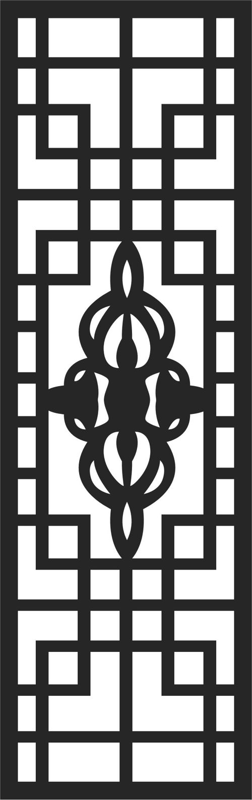 طرح room-divider-seamless-floral-floral-lattice-stencil-design-for-laser-cut-ve