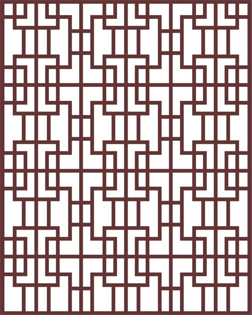 طرح جداکننده اتاق درز گلدار جلی پنل برای برش لیزری شیشه - room divider seamless floral jali panel for laser cut ve - برای دستگاه CNC چوب و لیزر (سی ان سی)