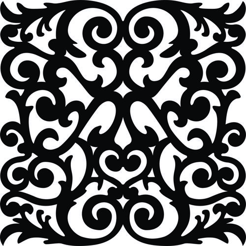 طرح شابلون طرح شبکه‌ای گل‌دار درز برای جداکننده اتاق مخصوص برش لیزری - room divider seamless floral lattice stencil for laser cut ve - برای دستگاه CNC چوب و لیزر (سی ان سی)
