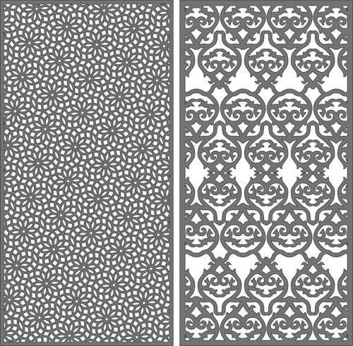 طرح جداکننده‌های اتاق الگوی مدرن برای برش لیزری - room dividers modern pattern for laser cutting - برای دستگاه CNC چوب و لیزر (سی ان سی)