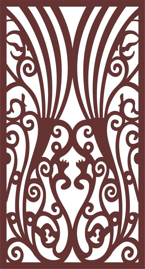 طرح پارتیشن اتاق به شکل طاووس برای برش لیزری - room partition peacocks shaped for laser cutting - برای دستگاه CNC چوب و لیزر (سی ان سی)