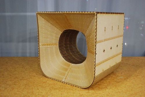 طرح صندلی گرد - round chair ve - برای دستگاه CNC چوب و لیزر (سی ان سی)