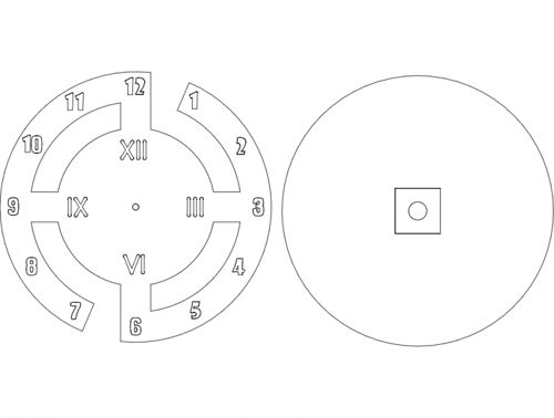 طرح‌های ساعت ساعت - saat clock designs - برای دستگاه CNC چوب و لیزر (سی ان سی)