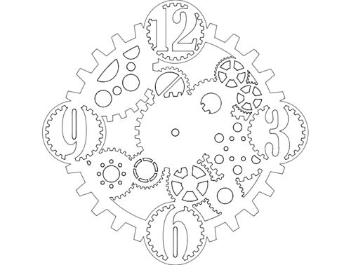 طرح ساعت ایلگین - saat ilgin - برای دستگاه CNC چوب و لیزر (سی ان سی)