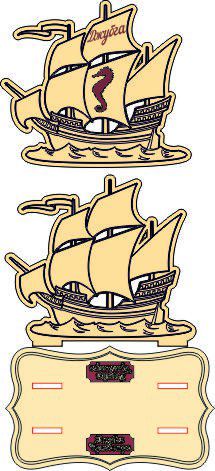 طرح کشتی دزدان دریانوردی برای برش لیزری - sailing pirate ship for laser cut ve - برای دستگاه CNC چوب و لیزر (سی ان سی)