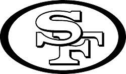 طرح san francisco 49ers sf 49 logo - san francisco 49ers sf 49 logo - برای دستگاه CNC چوب و لیزر (سی ان سی)