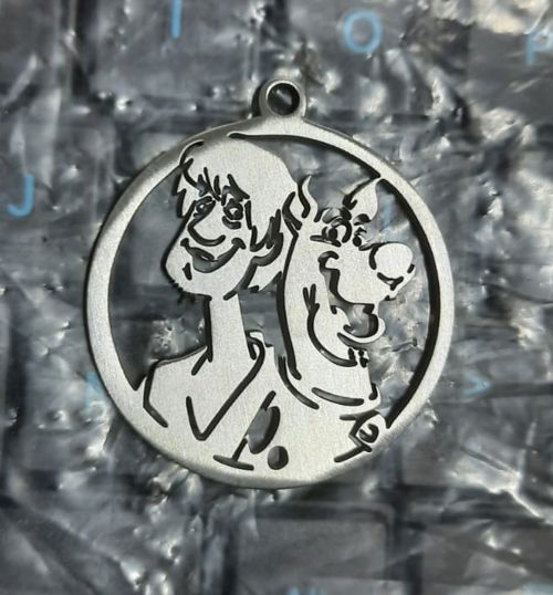 طرح آویز اسکوبی دو برای برش لیزری - scooby doo pendant for laser cut - برای دستگاه CNC چوب و لیزر (سی ان سی)