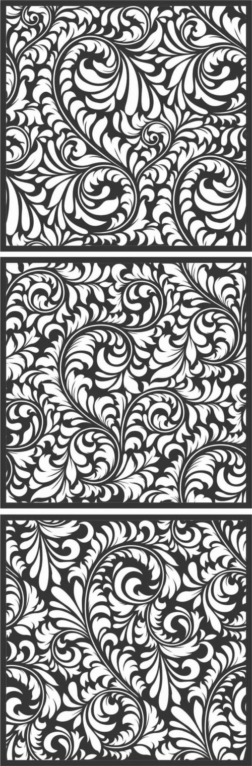 طرح الگوهای پنل صفحه درز - screen panel patterns seamless 4 - برای دستگاه CNC چوب و لیزر (سی ان سی)