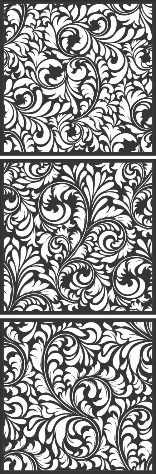 طرح الگوهای پنل صفحه درز 6 - screen panel patterns seamless 6 - برای دستگاه CNC چوب و لیزر (سی ان سی)