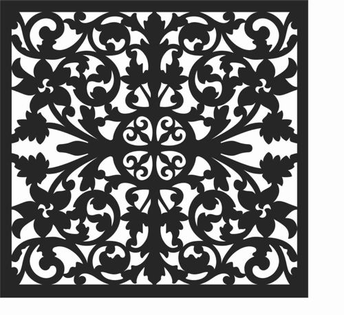 طرح الگوهای پنل صفحه درز - screen panel patterns seamless 8 - برای دستگاه CNC چوب و لیزر (سی ان سی)