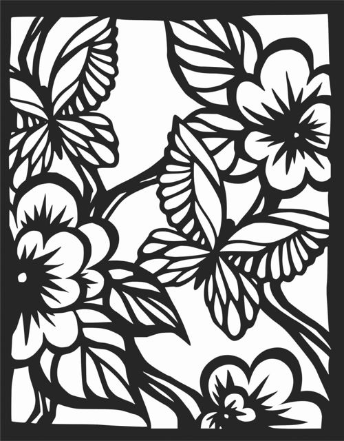 طرح الگوهای پنل صفحه درز - screen panel patterns seamless 11 - برای دستگاه CNC چوب و لیزر (سی ان سی)