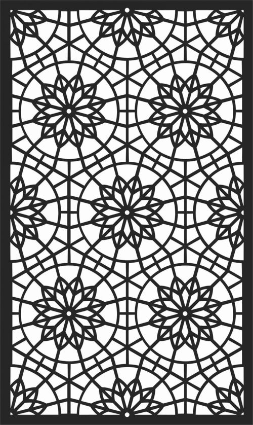 طرح الگوهای پنل صفحه درز - screen panel patterns seamless 15 - برای دستگاه CNC چوب و لیزر (سی ان سی)