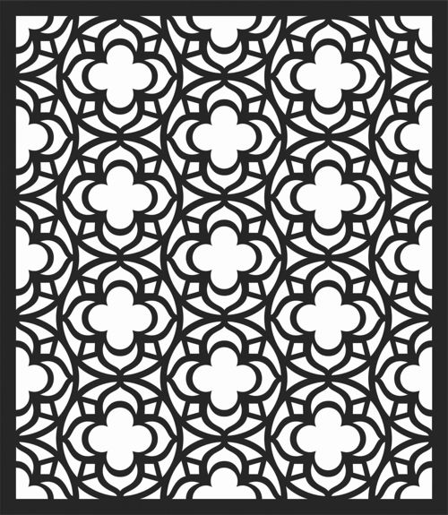 طرح الگوهای پنل صفحه درز - screen panel patterns seamless 19 - برای دستگاه CNC چوب و لیزر (سی ان سی)