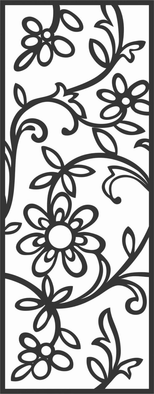 طرح الگوهای پنل صفحه درز - screen panel patterns seamless 21 - برای دستگاه CNC چوب و لیزر (سی ان سی)