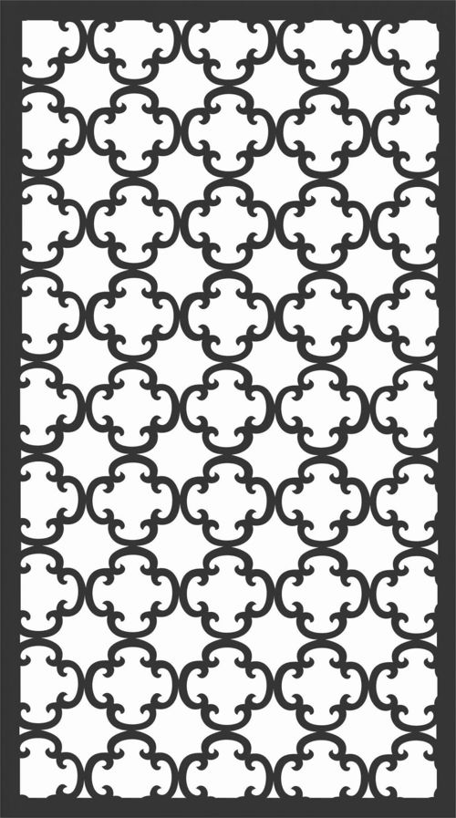 طرح الگوهای پنل صفحه درز - screen panel patterns seamless 22 - برای دستگاه CNC چوب و لیزر (سی ان سی)